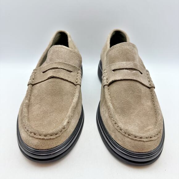 Aldo Mens Tucker Penny Loafers US 8 EU 41 Taupe Beige Suede Slip On NWOB main image 10